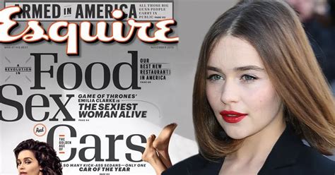 emilia clarke breasts|Emilia Clarke poses NAKED on bed as shes named。